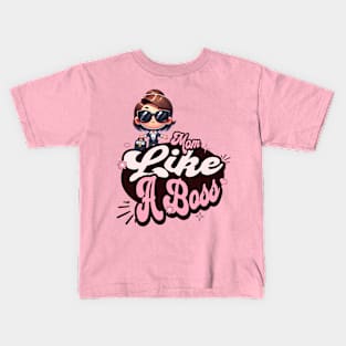 Boss Mom: Stylish & Empowering Mother Design Kids T-Shirt